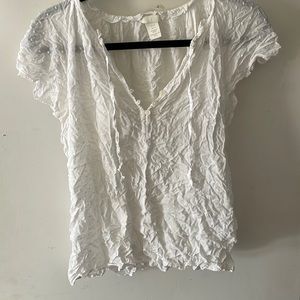 T-shirt (white, breathable, sheer)